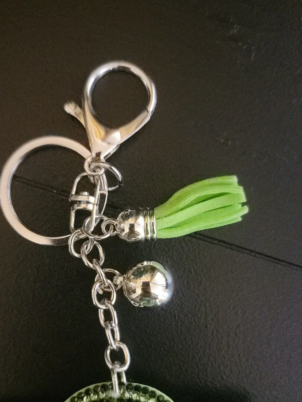 Green Star Wars-Inspired Kids Keychain Charm - Baby Yoda Style